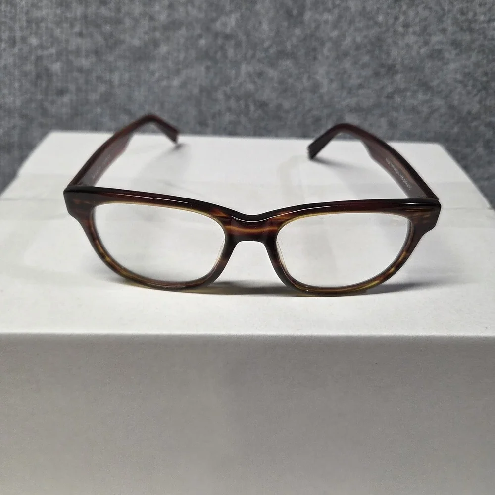 Warby Parker Sloan 230 Eyeglasses Tortoise Shell Frames 50-17-140 Brown Amber
